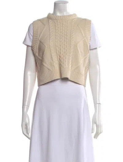 Pre-owned Kule Mock Neck Sweater In Neutral