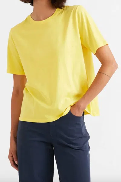 Kule Modern Crewneck T Shirt In Yellow