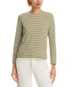 Kule Modern Long Sleeve Crewneck Tee In Green