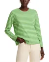 Kule Modern Long Sleeve Crewneck Tee In Avocado