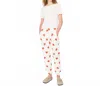 Kule The All Over Heart Sweatpants In Multi