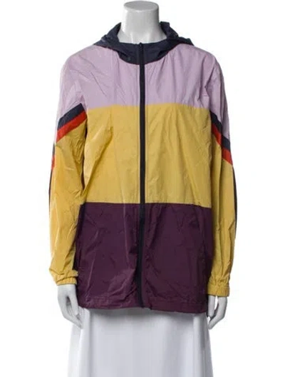 Pre-owned Kule Nylon Striped Jacket In Multi