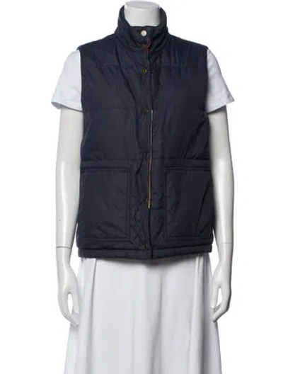 Pre-owned Kule Nylon Vest In Blue