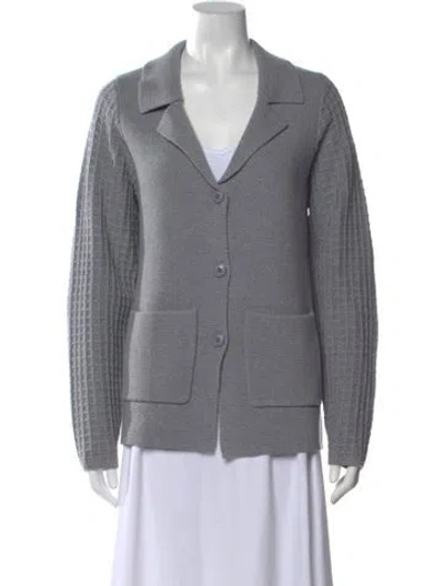 Pre-owned Kule Open Front Sweater In Gray