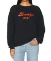 Kule Oversized Brooklyn Sweatshirt In Black In Black