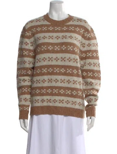 Pre-owned Kule Patterned Crew Neck Sweater In Neutral