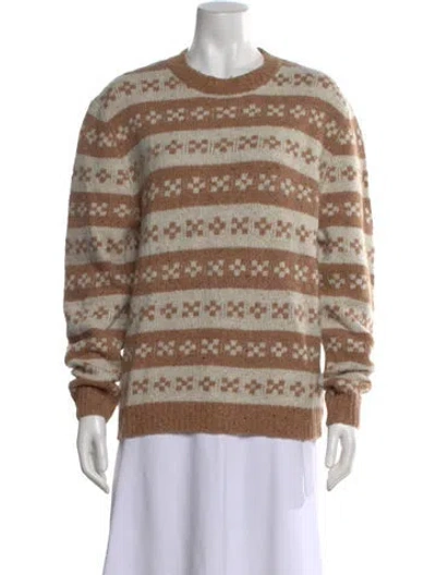 Pre-owned Kule Patterned Crew Neck Sweater In Neutral