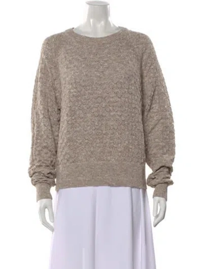 Pre-owned Kule Patterned Crew Neck Sweater In Neutral
