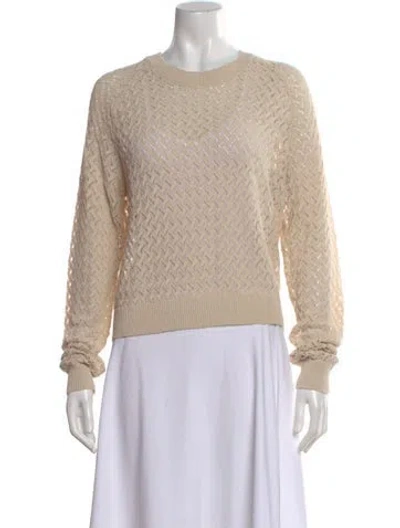 Pre-owned Kule Patterned Crew Neck Sweater In Neutral
