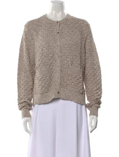 Pre-owned Kule Patterned Crew Neck Sweater In Neutral