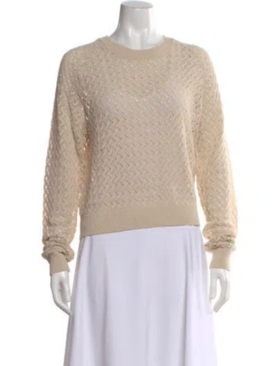 Pre-owned Kule Patterned Crew Neck Sweater In Neutral