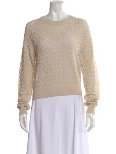 Pre-owned Kule Patterned Crew Neck Sweater In Neutral
