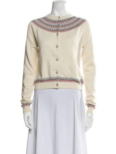 Pre-owned Kule Patterned Crew Neck Sweater W/ Tags In Neutral