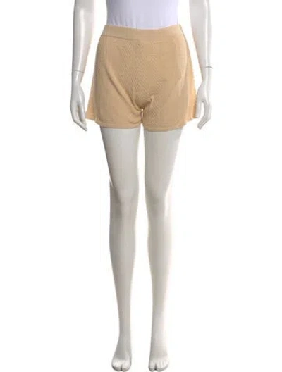 Pre-owned Kule Patterned Mini Shorts In Neutral