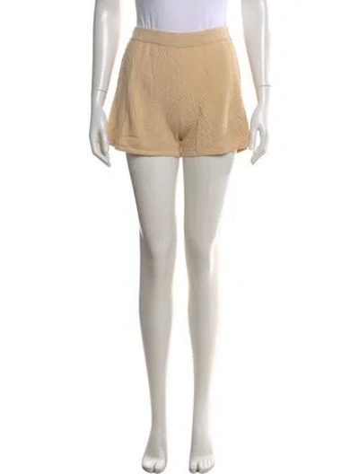 Pre-owned Kule Patterned Mini Shorts In Neutral