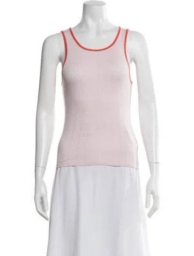 Pre-owned Kule Patterned Scoop Neck Top In Pink