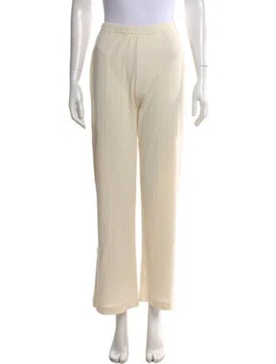 Pre-owned Kule Patterned Straight Leg Pants In Neutral