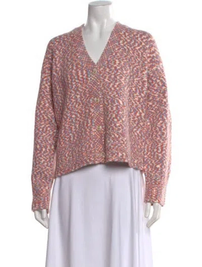 Pre-owned Kule Patterned V-neck Sweater In Multi