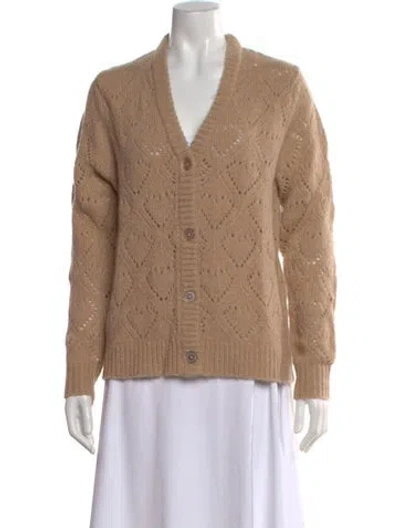 Pre-owned Kule Patterned V-neck Sweater In Neutral