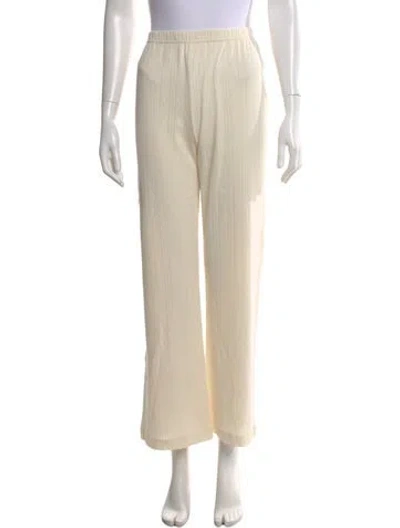 Pre-owned Kule Patterned Wide Leg Pants In Neutral
