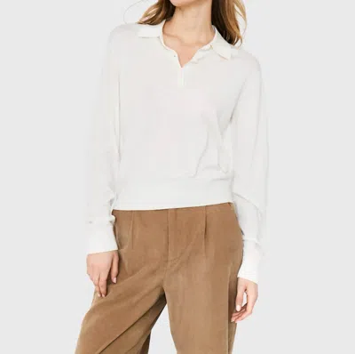 Kule Pax Polo Sweater In Cream In White