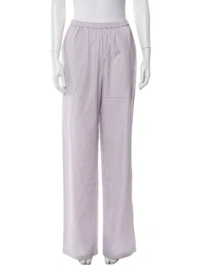 Pre-owned Kule Plaid Print Pajamas In Red