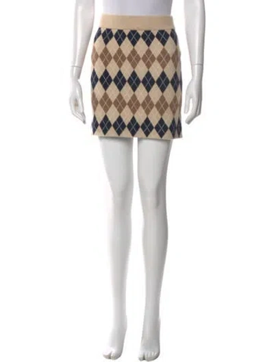 Pre-owned Kule Printed Mini Skirt