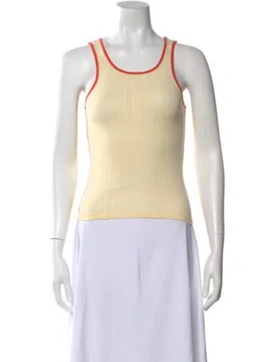 Pre-owned Kule Scoop Neck Sleeveless Top In Multi