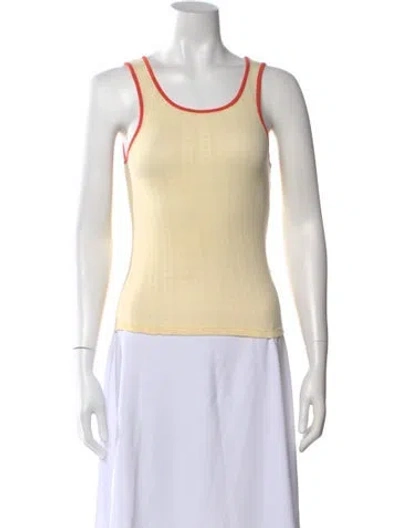 Pre-owned Kule Scoop Neck Sleeveless Top In Multi
