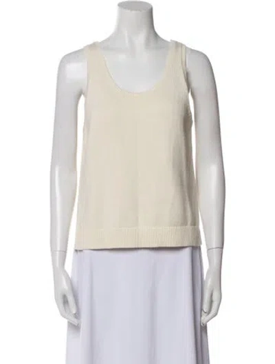 Pre-owned Kule Scoop Neck Sleeveless Top In Neutral