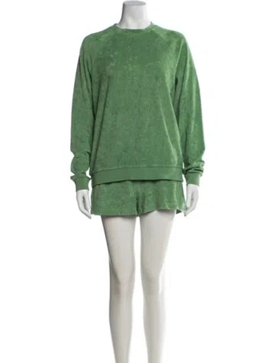 Pre-owned Kule Short Set In Green