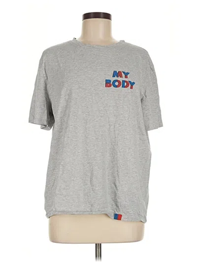 Pre-owned Kule Short Sleeve T-shirt In Gray