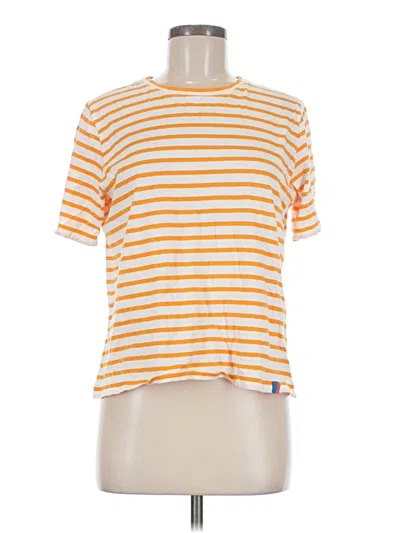 Pre-owned Kule Short Sleeve T-shirt In Orange