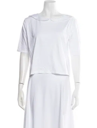Pre-owned Kule Short Sleeve T-shirt In White