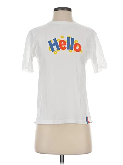 Pre-owned Kule Short Sleeve T-shirt In White