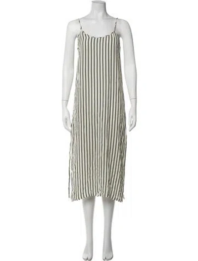 Pre-owned Kule Silk Midi Length Dress In Neutrals