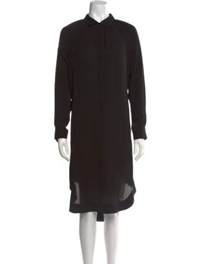 Pre-owned Kule Silk Midi Length Dress W/ Tags In Black