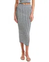 Kule The Dee Skirt In Navy/white In White
