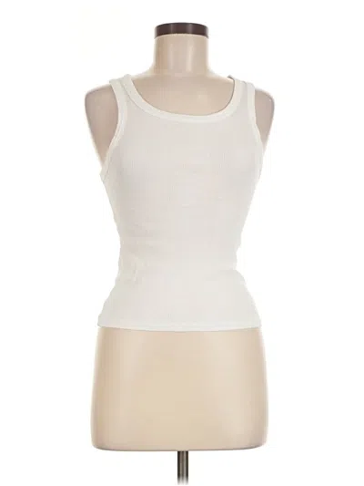Pre-owned Kule Sleeveless Top Ivory Scoop Neck Tops