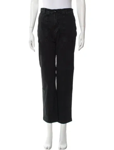 Pre-owned Kule Straight Leg Pants In Black