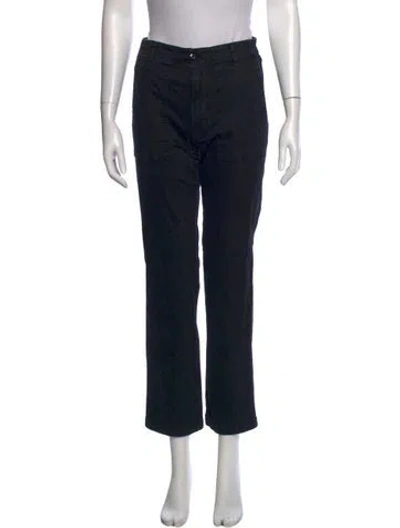 Pre-owned Kule Straight Leg Pants In Black