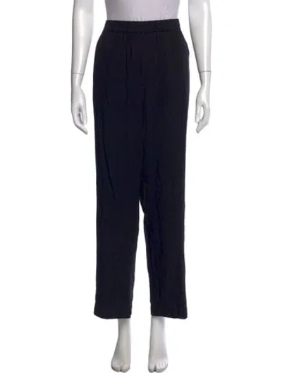 Pre-owned Kule Straight Leg Pants In Black