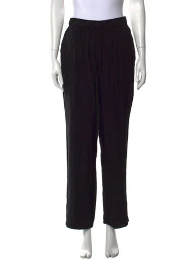 Pre-owned Kule Straight Leg Pants In Black