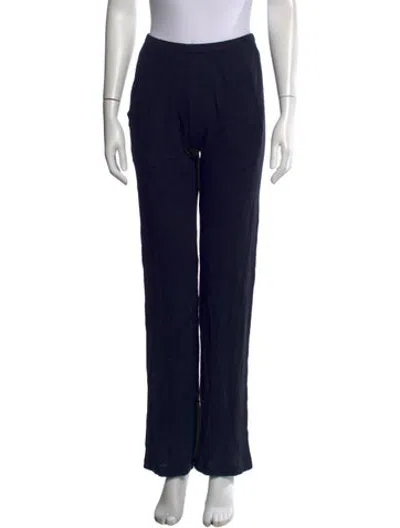 Pre-owned Kule Straight Leg Pants In Black