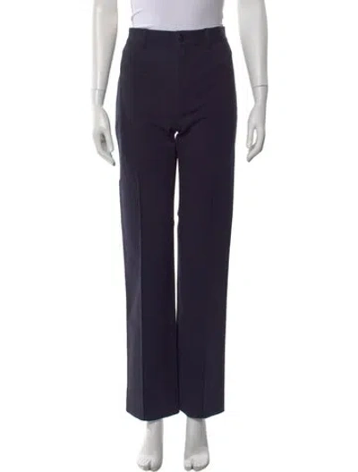 Pre-owned Kule Straight Leg Pants In Blue