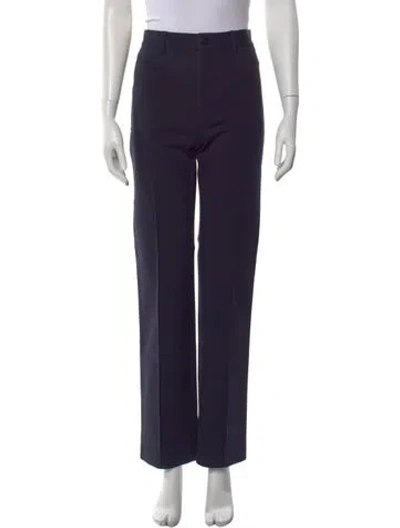 Pre-owned Kule Straight Leg Pants In Blue