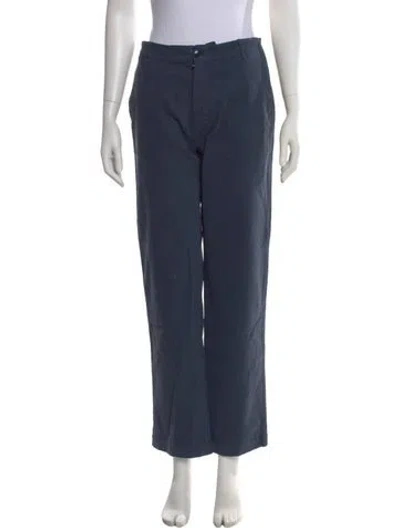 Pre-owned Kule Straight Leg Pants In Blue