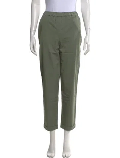 Pre-owned Kule Straight Leg Pants In Green