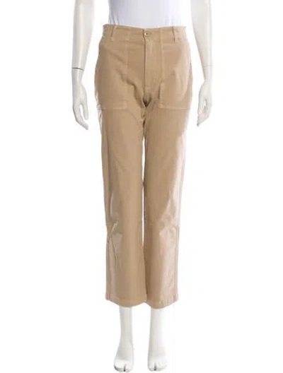 Pre-owned Kule Straight Leg Pants In Neutral