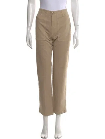 Pre-owned Kule Straight Leg Pants In Neutral